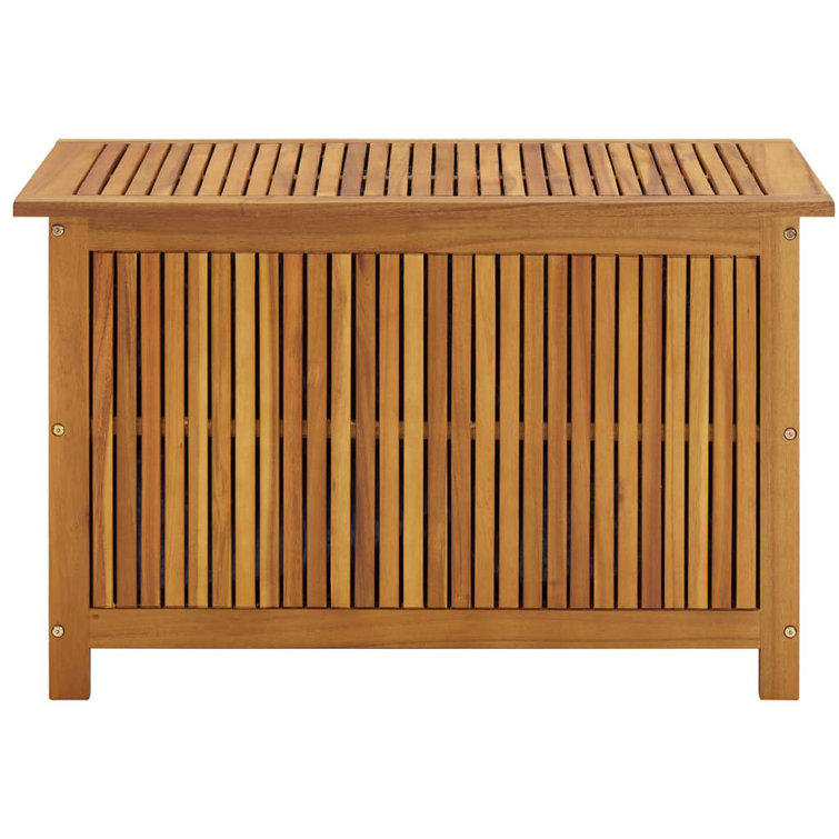 WFX Utility Garden 50 L Acacia Wood Storage Box Wayfair.co.uk